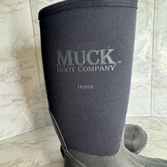 Muck Boot Company Hoser Boots Mens Size 5 Womens 6 Black Waterproof Neoprene - Picture 6 of 10